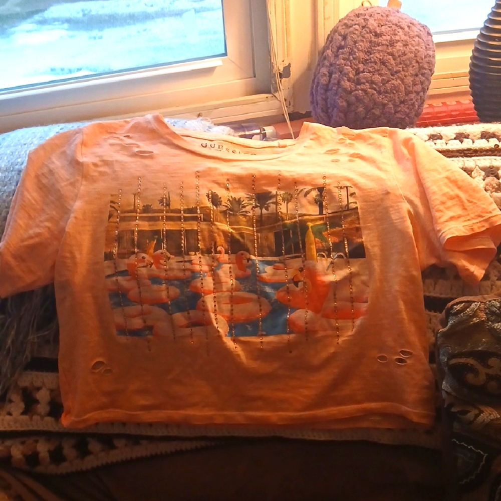 Orange Graphic Kids Shirt